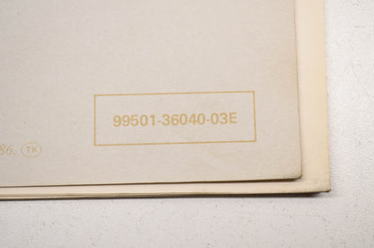 OEM Suzuki 99501-36040-03E VS700GLE Supplementary Service Manual