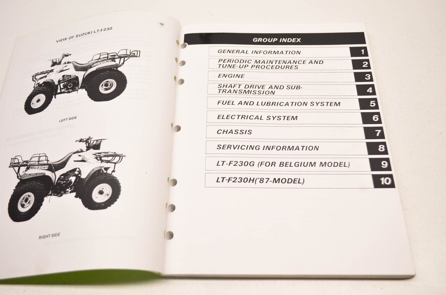 OEM Suzuki LT-F230 Service Manual