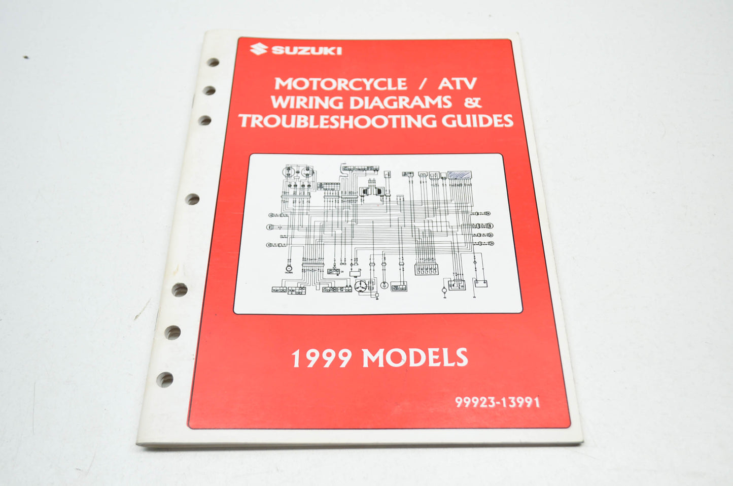 OEM Suzuki 99923-13991 1999 Motorcycle ATV Wiring Diagram Troubleshooting Guide