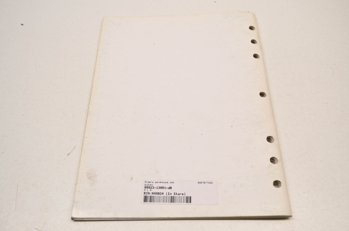 OEM Suzuki 99923-13991 1999 Motorcycle ATV Wiring Diagram Troubleshooting Guide