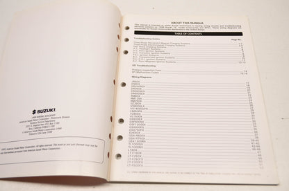 OEM Suzuki 99923-13991 1999 Motorcycle ATV Wiring Diagram Troubleshooting Guide