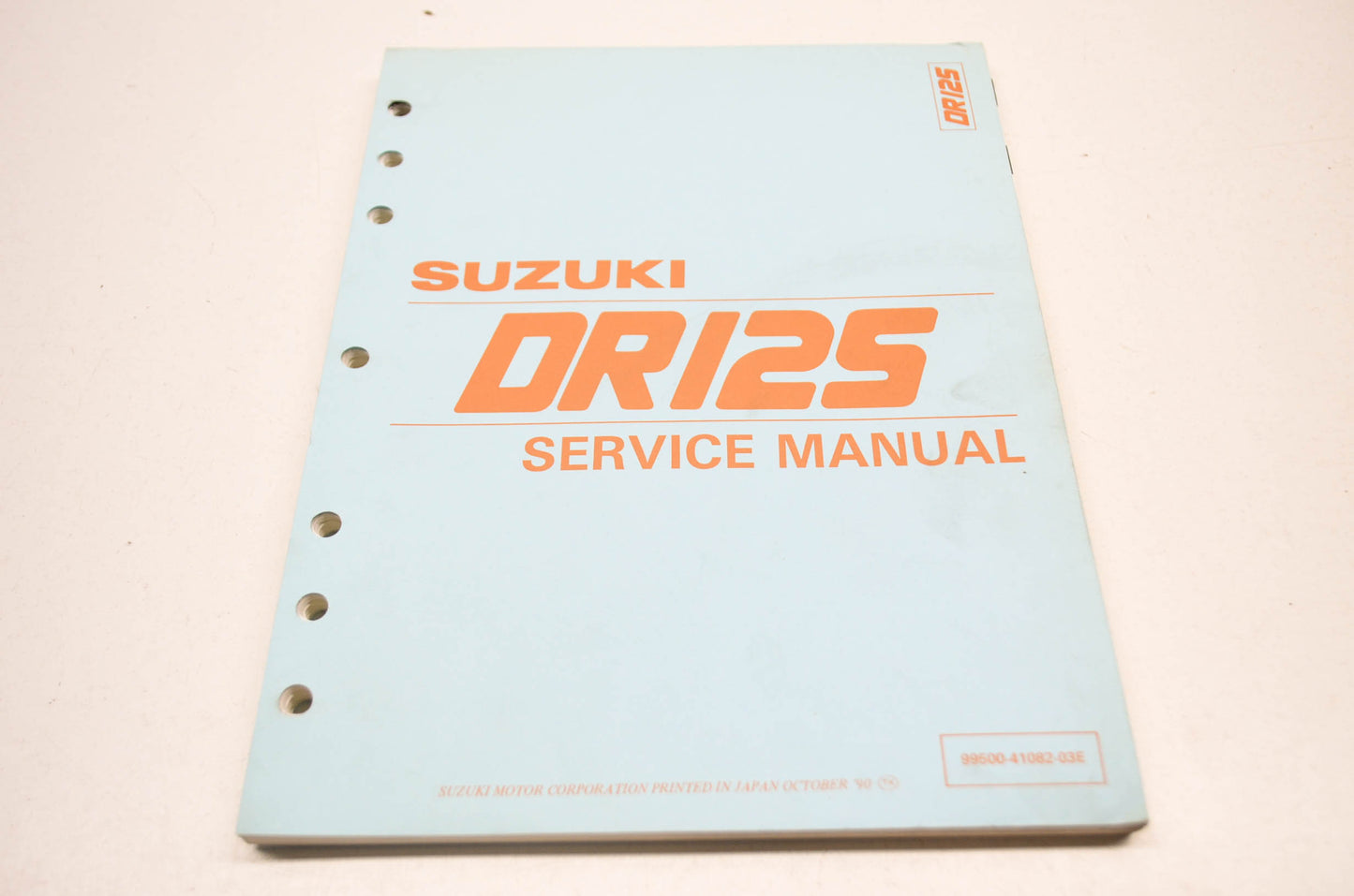 OEM Suzuki 99500-41082-03E DR125 1986-88 Service Manual