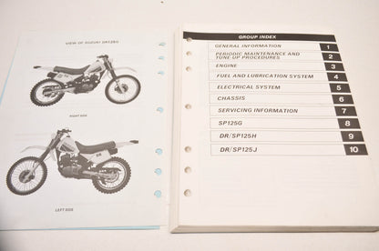 OEM Suzuki 99500-41082-03E DR125 1986-88 Service Manual