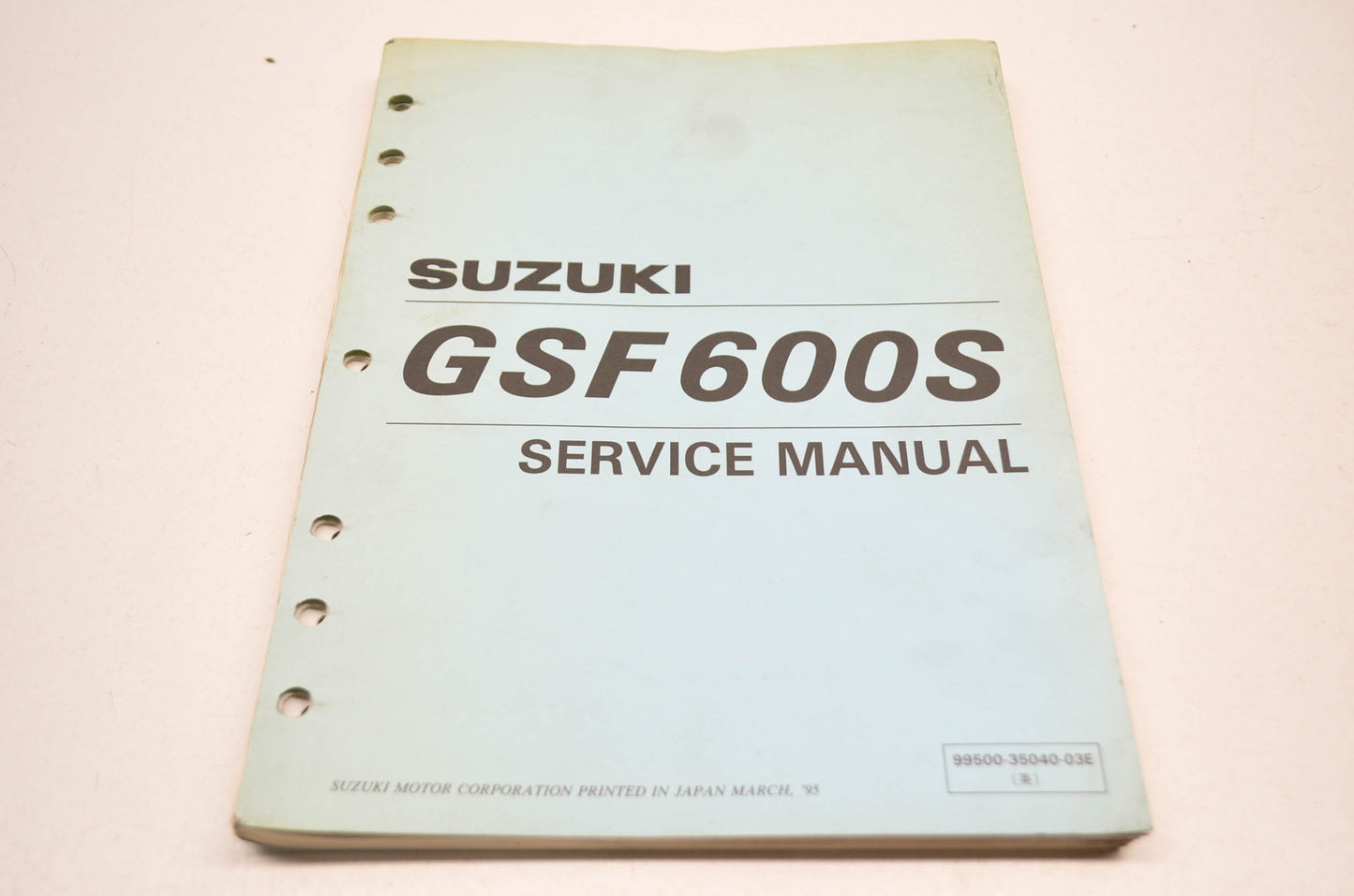 OEM Suzuki 99500-35040-03E GSF600S Service Manual