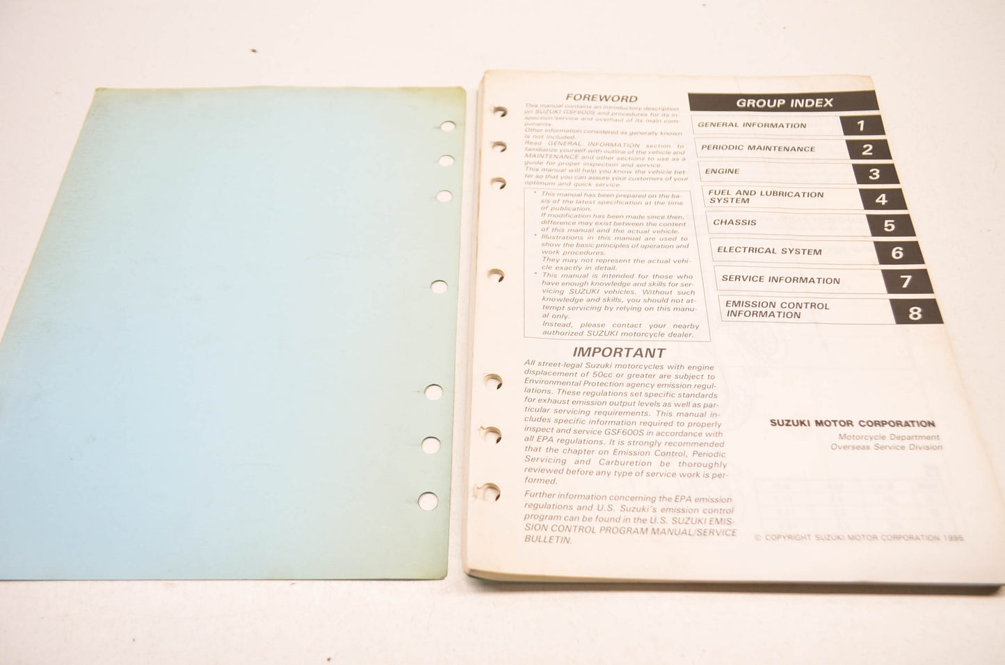OEM Suzuki 99500-35040-03E GSF600S Service Manual