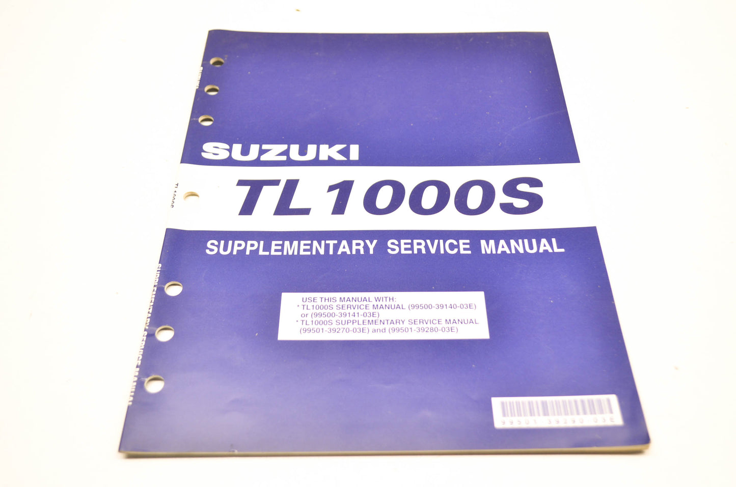 OEM Suzuki 99501-39290-03E 2000 TL1000S Supplementary Service Manual