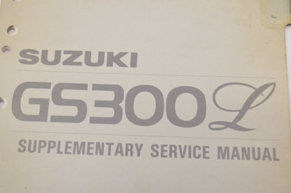 OEM Suzuki 99501-32020-03E GS300L Supplementary Service Manual GS300L