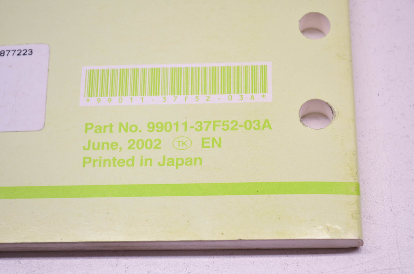 OEM Suzuki 99011-37F52-03A Owner's & Service Manual RM250K3 20 NOS