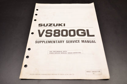 OEM Suzuki 99501-38050-03E 95 VS800GLS Supplementary Service Manual