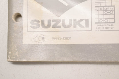 OEM Suzuki 99923-13831 83 D Model Wiring Diagram Manual