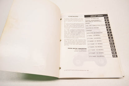 OEM Suzuki 99500-41095-01E Service Manual LT160 1989-04