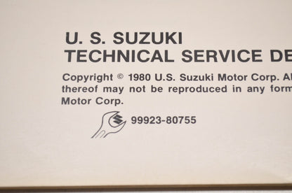 OEM Suzuki 99923-80755 80 T Model Wiring Diagram Manual
