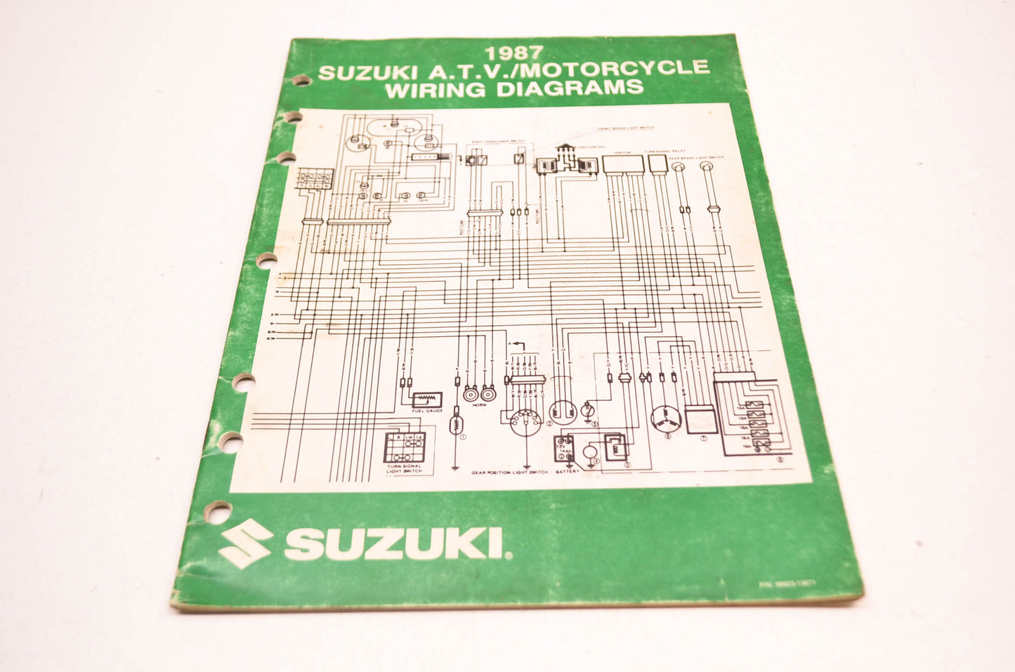 OEM Suzuki 99923-13871 87 H Model Wiring Diagram Manual