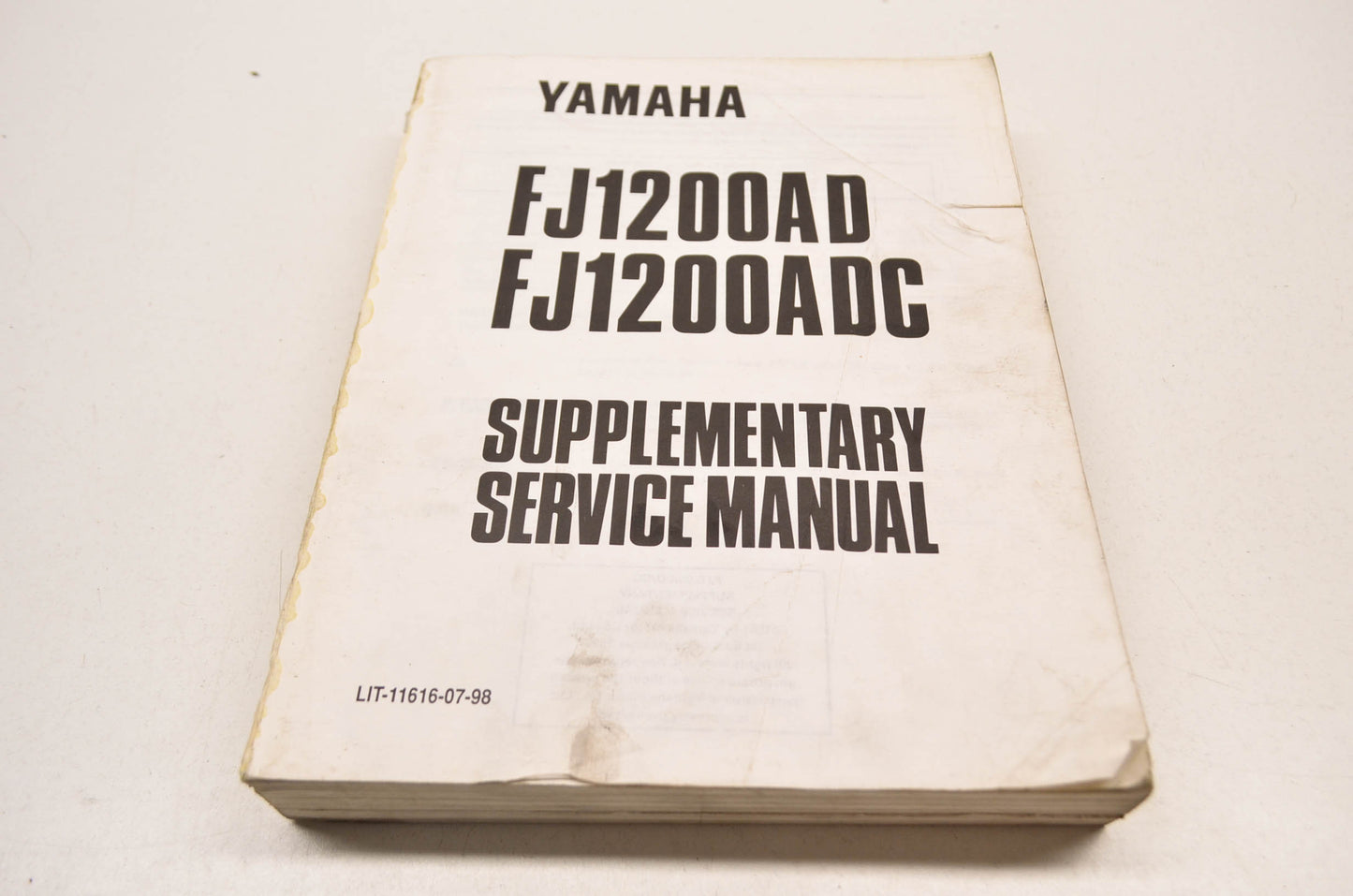 OEM Yamaha LIT-11616-07-98 FJ1200AD/ADC Supplementary Service Manual
