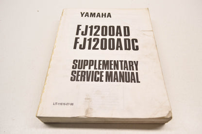 OEM Yamaha LIT-11616-07-98 FJ1200AD/ADC Supplementary Service Manual