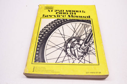 OEM Yamaha XT250 Service Manual 80-84 XT250 Models.