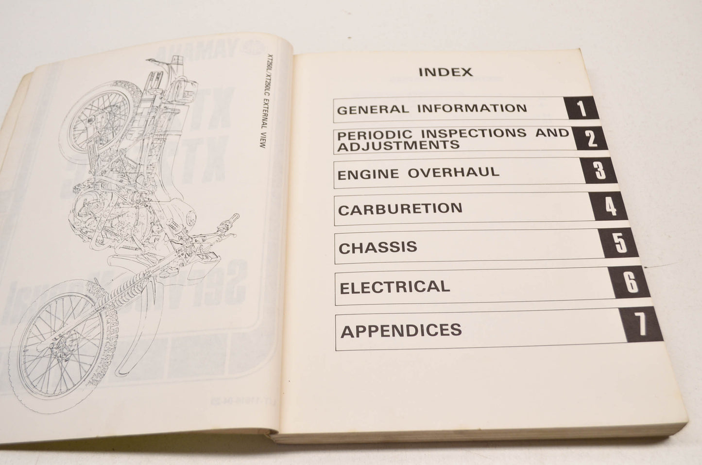 OEM Yamaha XT250 Service Manual 80-84 XT250 Models.