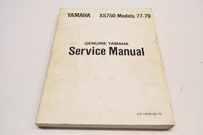 OEM Yamaha XS750 Service Manual 77-79 XS750 Models.