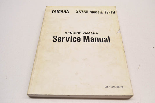OEM Yamaha XS750 Service Manual 77-79 XS750 Models.