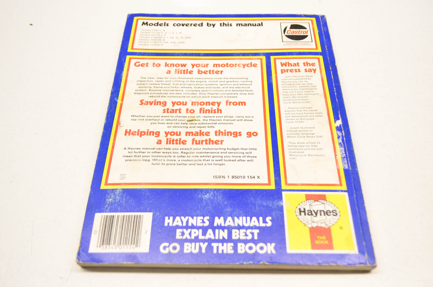 Haynes 1154 Owner's Workshop Manual