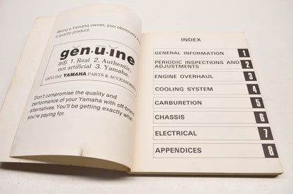 OEM Yamaha RZ350L Service Manual
