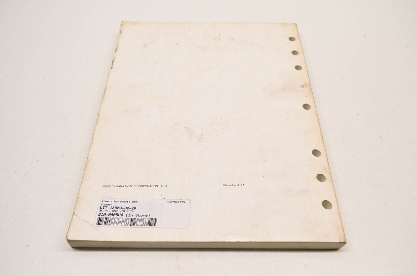 OEM Yamaha 2000 Watercraft Technical Update Manual