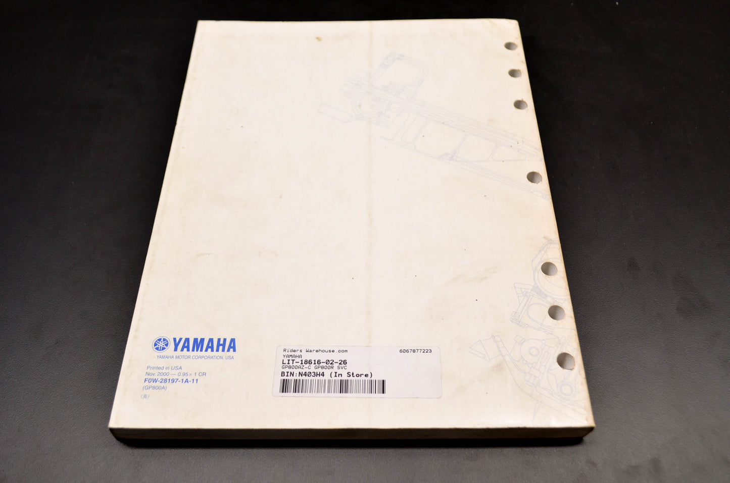 OEM Yamaha WaveRunner GP800R Service Manual
