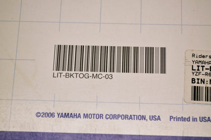 OEM Yamaha LIT-BKTOG-MC-03 YZF-R6 Technical Orientation Guide NOS