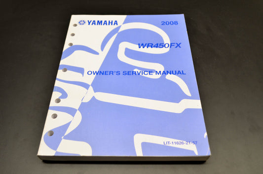 OEM Yamaha LIT-11626-21-57 Owner's Service Manual 08 WR450FX NOS