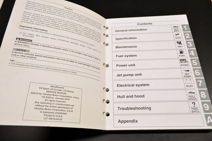 OEM Yamaha LIT-18616-03-22 Service Manual VX1100 VX1100A VX110