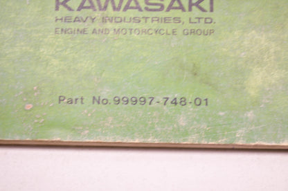 OEM Kawasaki 99997-748-01 Service Manual KE100A5