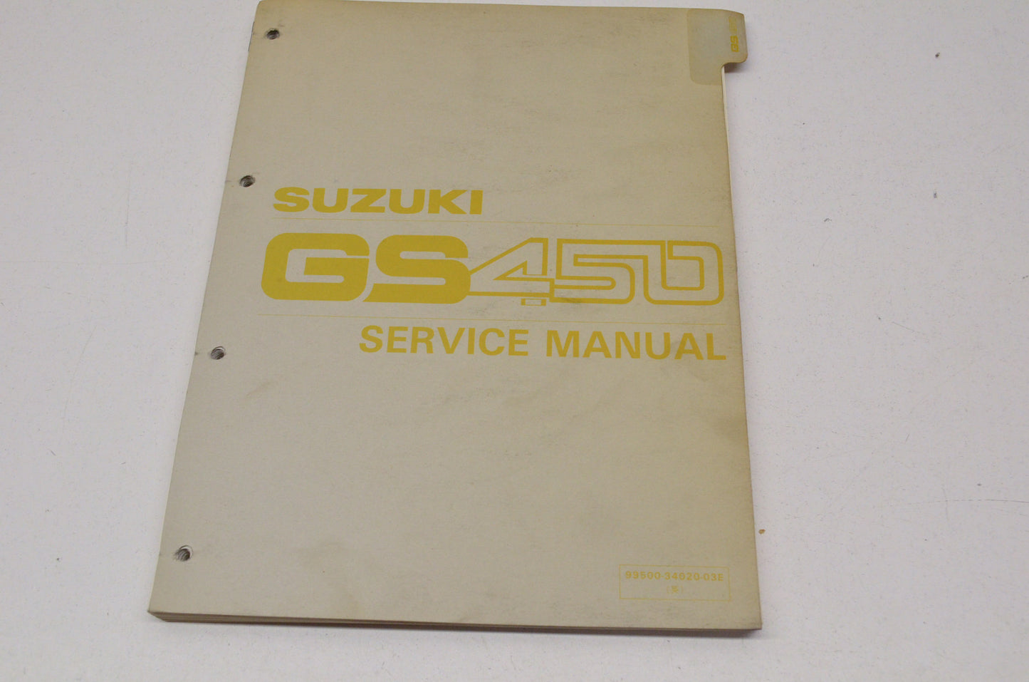 OEM Suzuki 99500-34020-03E GS450E/L 1979-8 Serv. Manual