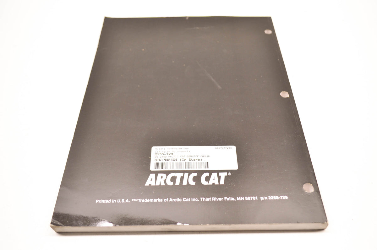 OEM Arctic Cat 2255-729 Service Manual 98 Z 440 NOS