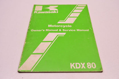 OEM Kawasaki 99920-1373-01 Owner's & Service Manual KDX80C4