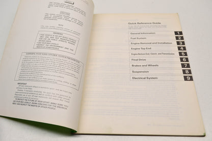 OEM Kawasaki 99920-1373-01 Owner's & Service Manual KDX80C4