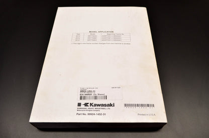 OEM Kawasaki 99924-1452-31 Service Manual KRT750A/B/C/D