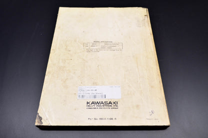 OEM Kawasaki 99924-1184-01 Service Manual ZX600F