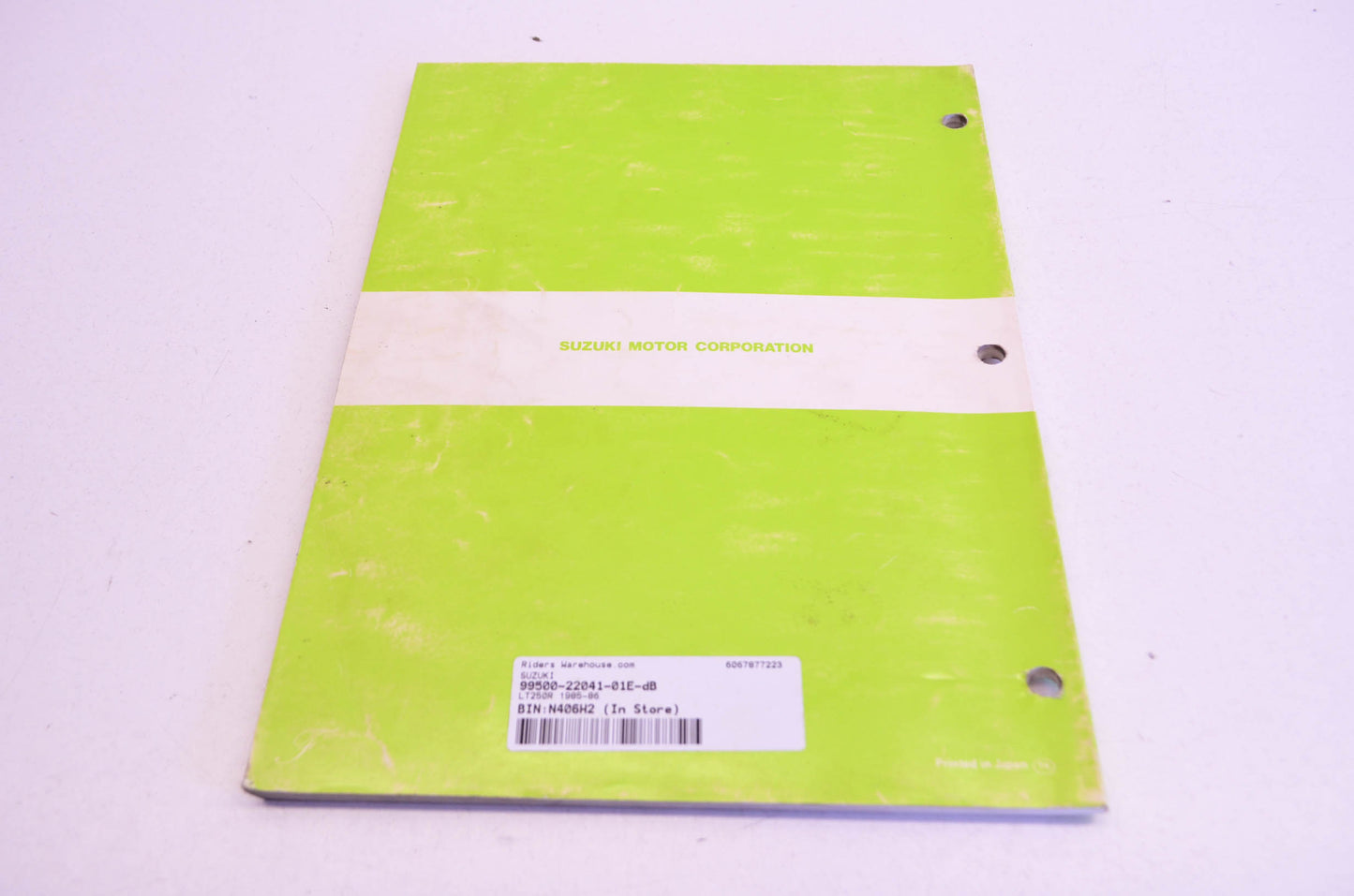 OEM Suzuki 99500-22041-01E Service Manual LT250R 1985-86