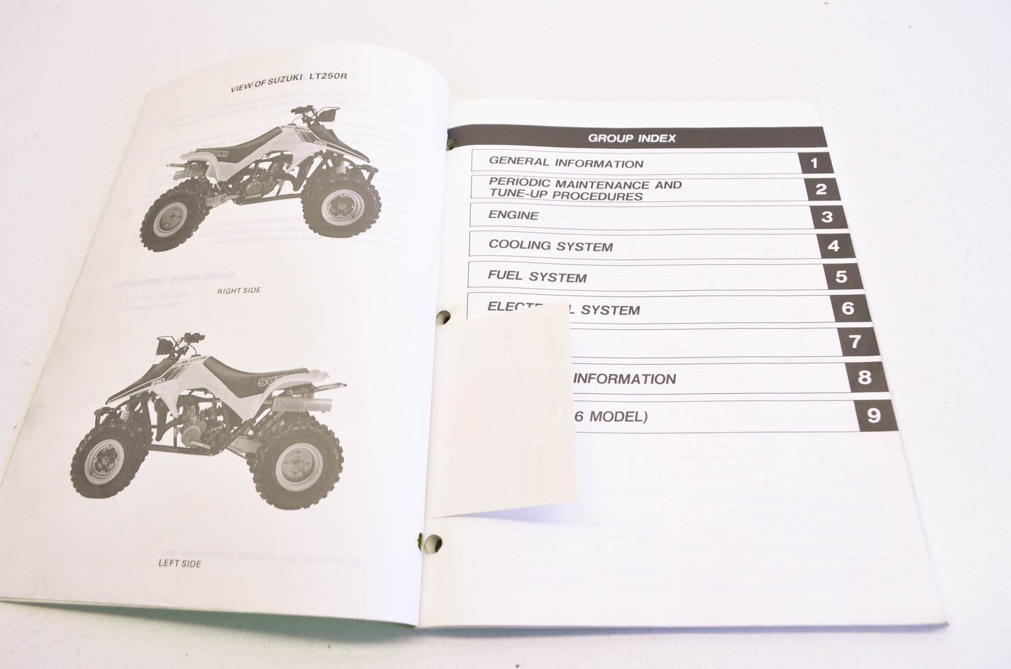OEM Suzuki 99500-22041-01E Service Manual LT250R 1985-86