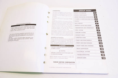 OEM Suzuki 99011-37F50-03A Owner's & Service Manual RM250K1 20