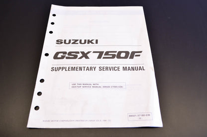 OEM Suzuki 99501-37180-03E GSX750F Supplementary Service Manual