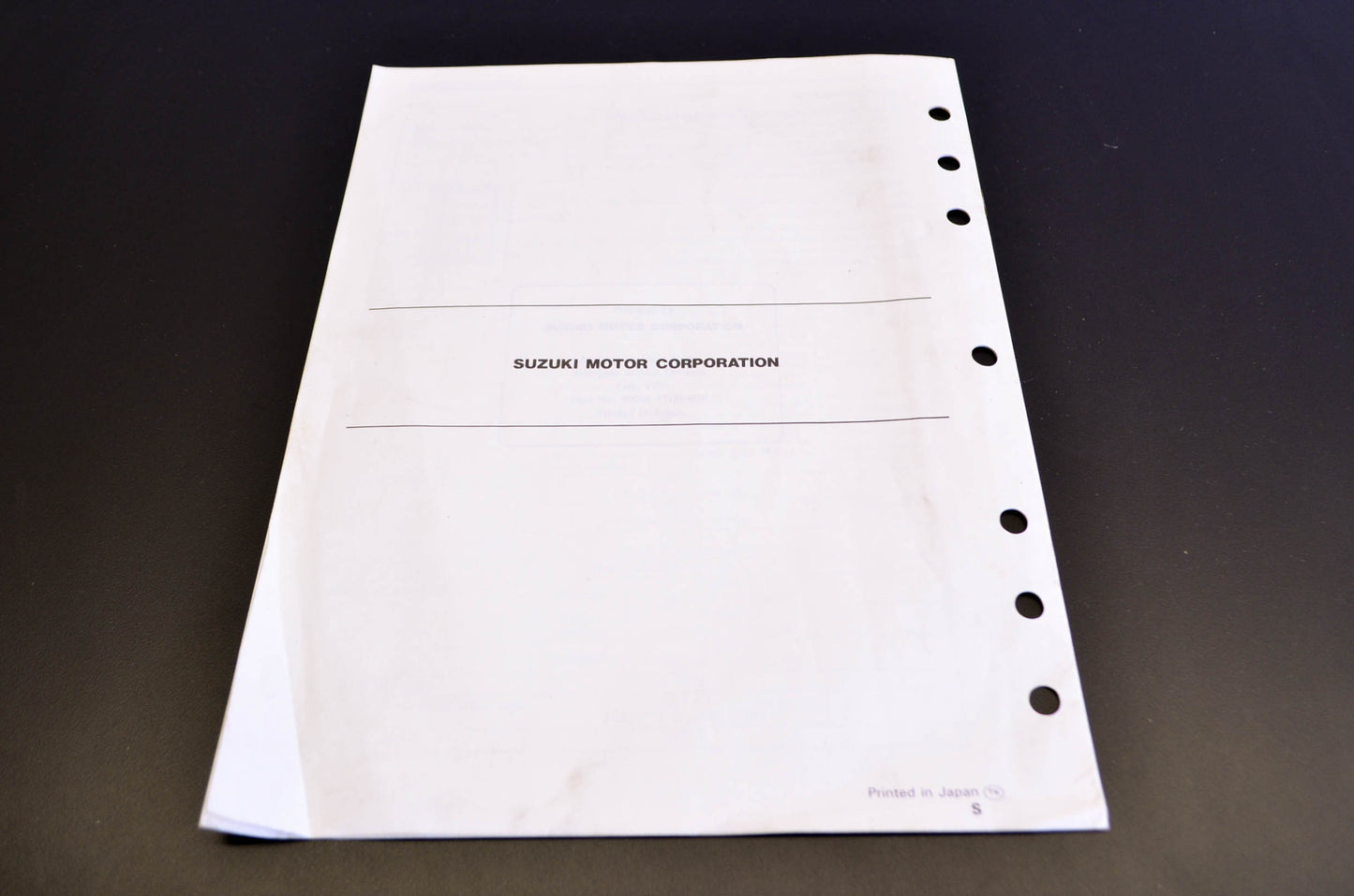OEM Suzuki 99501-37180-03E GSX750F Supplementary Service Manual