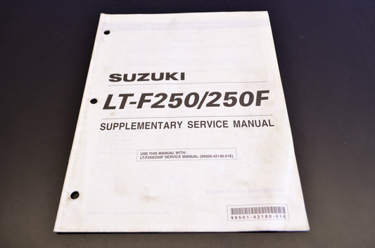 OEM Suzuki 99501-42180-01E LT-F250 LT-F250F Supplementary Service Manual
