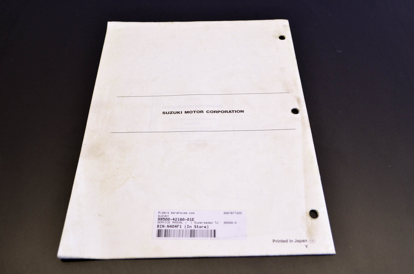 OEM Suzuki 99501-42180-01E LT-F250 LT-F250F Supplementary Service Manual