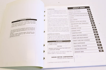 OEM Suzuki 99011-37F51-03A Owner's & Service Manual RM250K2 20