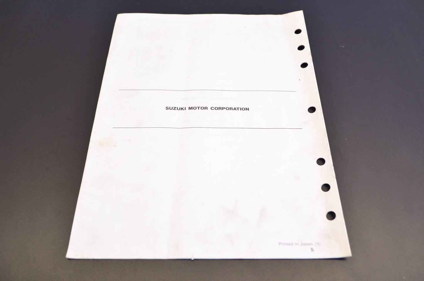 OEM Suzuki 99501-37170-03E GSXR750W Supplementary Service Manual