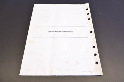 OEM Suzuki 99501-37170-03E GSXR750W Supplementary Service Manual