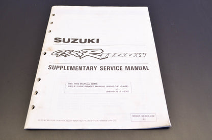 OEM Suzuki 99501-39220-03E GSX-R1100W 1993 Serv. Manual