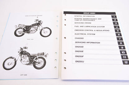 OEM Suzuki 99500-32023-03E Service Manual GN25082 1985-88