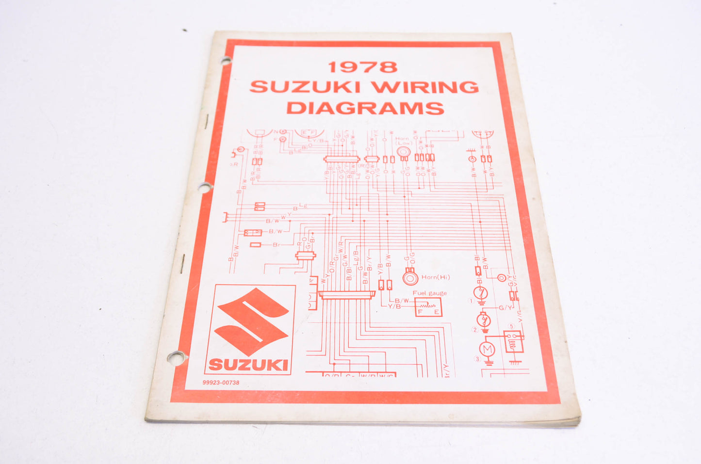 OEM Suzuki 99923-00738 78 C Model Wiring Diagram Manual